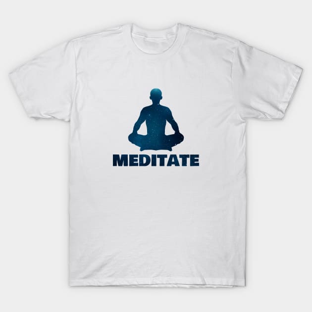 Meditate, Awakening, Bliss T-Shirt by Zen Cosmos Official